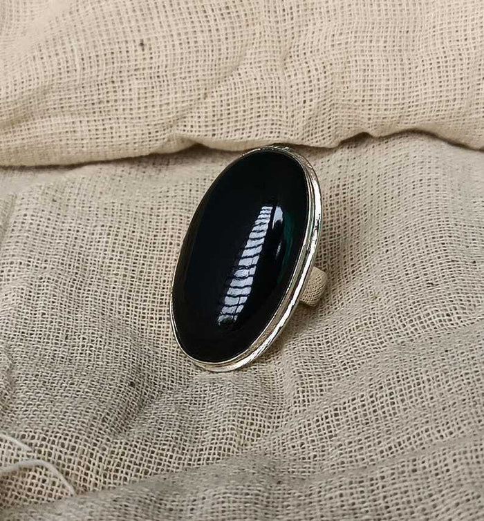 Black Onyx Ring 925 Sterling Silver Handmade Ring Black Gemstone Ring Gift Her